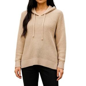 T Alexander Wang Oversized Knit Hoodie Camel